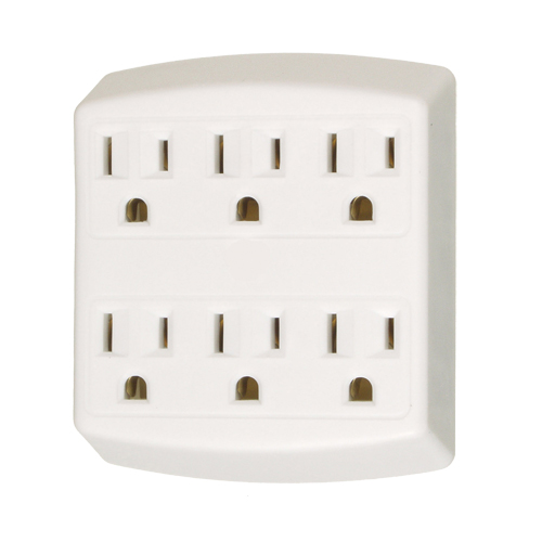Adaptateurs, 6 Prise(s), 15 A, 1875 W, 125 Cintas