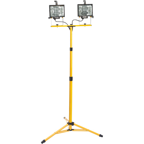 Projecteur double, Halog&egrave;ne, 500 W, 16000 lumens, Boîtier en Acier Cintas