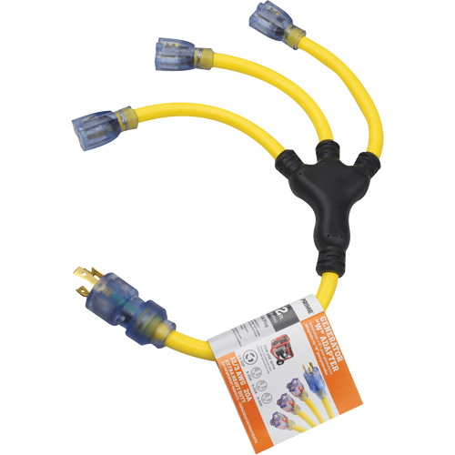 Adaptateurs pour g&eacute;n&eacute;ratrice, Ext&eacute;rieur, STOW, AWG 12/3, 30 A, 3 prise(s), 2' Cintas