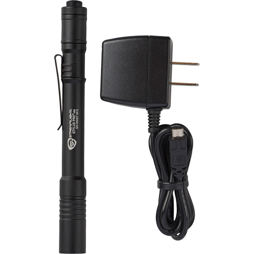 Lampe stylo USB Stylus Pro, DEL, 350 lumens, Corps en Aluminium, piles Rechargeable, Compris Cintas