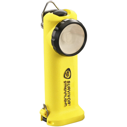 Survivor&reg; Flashlight with Charger, LED, Rechargeable/AA Batteries, Nylon Polymer Cintas