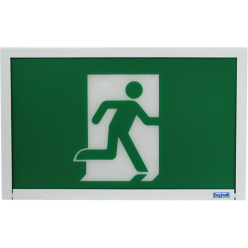 Enseigne de sortie coureur, DEL, &agrave; piles, 12" lo x 7 1/2" la, Pictogramme Cintas