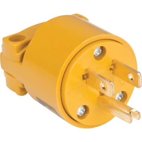 PVC Grounding Plug, Plastic, 15 A, 125 V Cintas