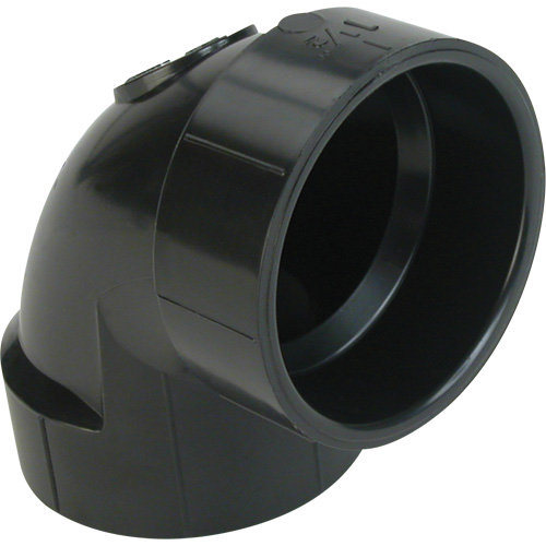 90° Elbow Fitting, Hub x Hub, Plastic, 1-1/4" Cintas
