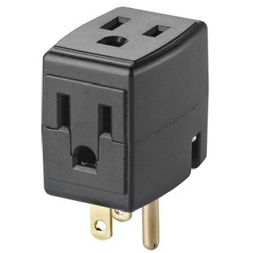 Cube triple mis &agrave; la terre, 3 Prise(s), Aucune, 15 A, 1875 W, 125 V Cintas