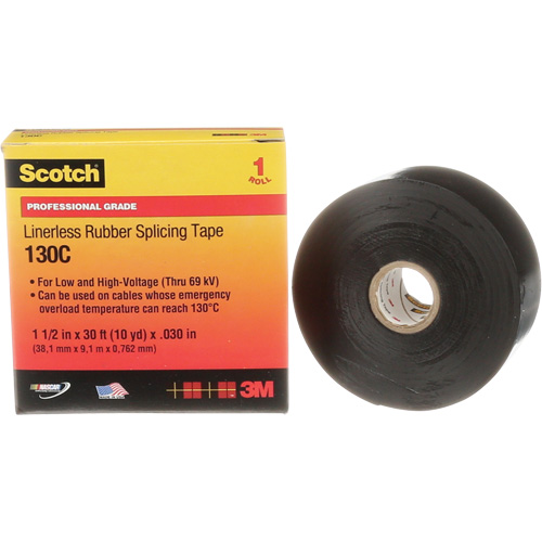 Ruban d'&eacute;pissure en caoutchouc sans doublure Scotch, 38 mm (1-1/2") " la, 9 m (30') " lo Cintas