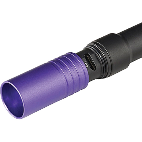 Lampe stylo UV avec port de recharge micro USB Stylus Pro, DEL, Corps en Aluminium, piles Rechargeable, Compris Cintas