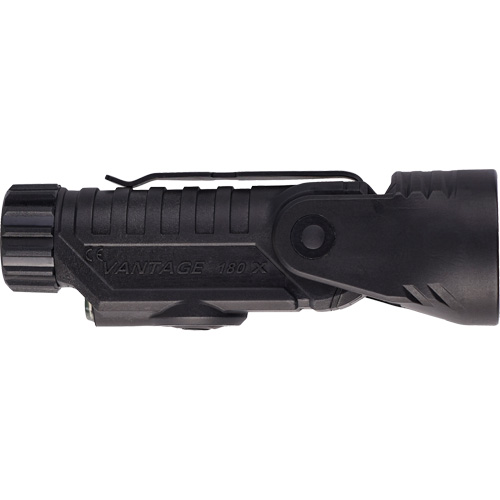 Vantage&reg; 180 X Multi-Fuel Helmet/Right Angle Flashlight, LED, Rechargeable/CR123A Batteries, Nylon Polymer Cintas