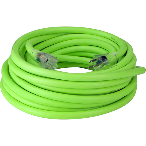 Flexzilla&reg; Pro Industrial Extension Cord, All-Weather, SJTW, 10/3 AWG, 15 A, 50' Cintas
