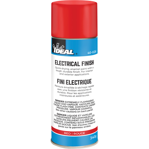 Peinture-&eacute;mail &agrave; s&eacute;chage rapide pour fini isolant, Canette a&eacute;rosol, Rouge Cintas