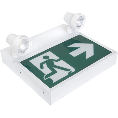 Running Man Sign with Security Lights, LED, Battery Operated/Hardwired, 12-1/10" L x 11" W, Pictogram Cintas