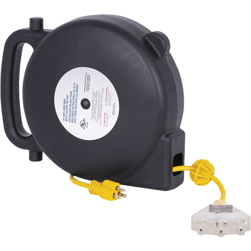 JPCR-1450 D&eacute;vidoir de rallonge en ABS, Int&eacute;rieur/ext&eacute;rieur, SJTW, AWG 14, 13 A, 45' Cintas