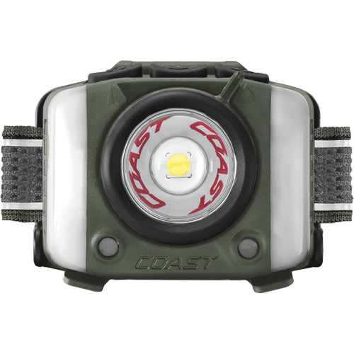 FL97R Tri-Colour Headlamp with Twist Focus & Voice Activation, LED, 830 Lumens, 2 Hrs. Run Time, Rechargeable Batteries Cintas