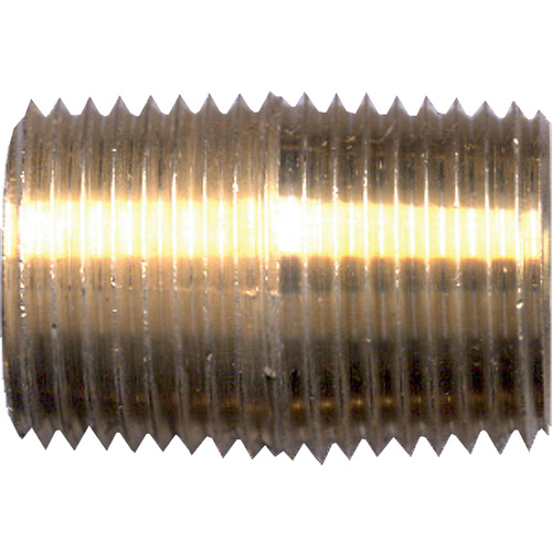 Close Nipple, Brass, 1/4", NPT Cintas