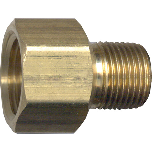 Pipe Adapter, FPT x NPT, 1/2" x 1/4" Dia., Brass Cintas