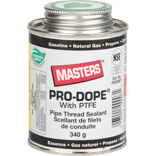 Scellant de filetage de tuyau, Canette &agrave; brosse, 250 ml, -129° C - 204° C/-200° F - 400° F Cintas