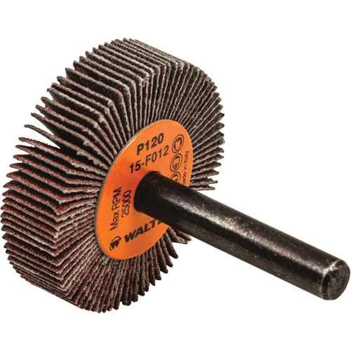 Coolcut Flap Wheel, Aluminum Oxide, 120 Grit, 1-1/2" x 3/8" x 1/4" Cintas