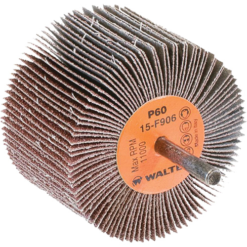 Flap Wheels-Coolcut Flap Wheels, Aluminum Oxide, 60 Grit, 3" x 2" x 1/4" Cintas