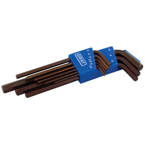 Long Arm Hex Key Set, 9 Pcs., Metric Cintas