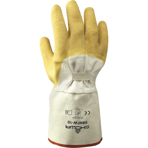 Gants robustes 99NFW, 10/Grand, R&ecirc;vetement Latex de caoutchouc, Enveloppe en Coton Cintas