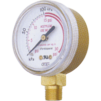 Pressure Gauges, 1-1/2" , 0-30 psi, Bottom Mount, Analogue Cintas
