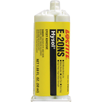 &eacute;poxyde Hysol E-20NS, Deux composants, Cartouche double, 120 g, Havane Cintas