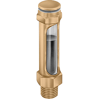 Indicateurs de niveau &agrave; liquide en laiton - Droits, Filet&eacute;, 14-1/4" lo, 225°F (107,22° C) Cintas