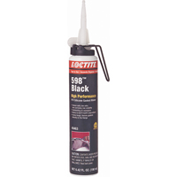 598 High Performance RTV Silicone Gasket Maker, Cartridge, Black Cintas