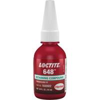 648 High Strength/Rapid Cure Retaining Compounds, 10 ml, Bottle, Green Cintas