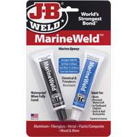 Colle &eacute;poxyde de qualit&eacute; marine, Deux composants, Tube, 3 oz., Gris Cintas