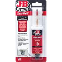 Adh&eacute;sif ClearWeld, 25 ml, Seringue, Deux composants, Transparent Cintas