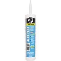 Scellant de silicone, acrylique et latex de qualit&eacute; sup&eacute;rieure pour moulures et garnitures Alex Flex, 300 ml, Cartouche, Blanc Cintas
