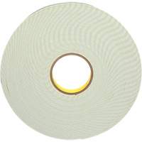Double-Coated Foam Tape, 33 m (108') L x 25.4 mm (1") W, 62 mils, Urethane Cintas