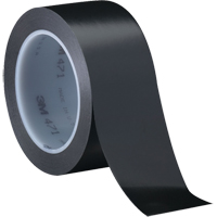 Ruban en vinyle 471, 12 mm (1/2") la x 32,9 m (108') lo, 5,3 mils, Noir Cintas