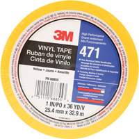 471 Vinyl Tape, 25.4 mm (1") W x 32.9 m (108') L, 5.2 mils, Yellow Cintas