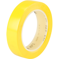 471 Vinyl Tape, 25.4 mm (1") W x 32.9 m (108') L, 5.3 mils, Yellow Cintas