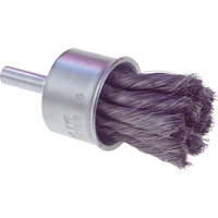 Knot Wire End Brush, 1/2" Dia., 0.0104" Wire Dia., 1/4" Shank Cintas