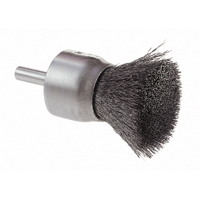 Brosse mont&eacute;e &agrave; fils ondul&eacute;s, 1", Fils 0.006 Cintas