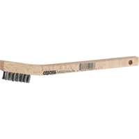 Small Cleaning Scratch Brushes, Brass, 3 x 7 Wire Rows, 7-3/4" Long Cintas