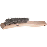 V-Trim Long Handle Scratch Brushes, Steel, 3 x 19 Wire Rows, 13-3/4" Long Cintas