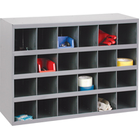 Armoires pour bacs de rangement en acier, 33-3/4" la x 12" p x 23-7/8" h, Gris Cintas