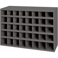 Armoires pour bacs de rangement en acier, 33-3/4" la x 8-1/2" p x 22-1/4" h, Gris Cintas