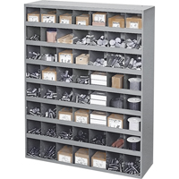 Armoires pour bacs de rangement en acier, 33-3/4" la x 12" p x 42" h, Gris Cintas