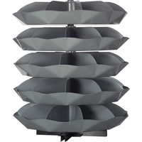 Modules de stockage Rotabin, 625 lb Capacit&eacute; par niveau, 5 Niveau(x), 56" ha x 44" dia Cintas
