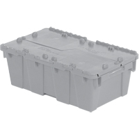 Contenants de distribution Flipak en plastique poly&eacute;thyl&egrave;ne (PE), 19,7" x 11,8" x 7,3", Gris Cintas