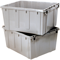 Contenant emboîtable, 21,1" la x 17,7" p x 12" h, Gris Cintas