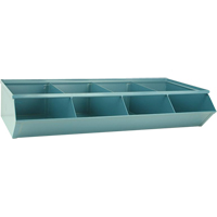 Sectional Bin Units, 100 lbs. Cap., 37" W x 18-3/4" D x 7-1/2" H, Blue Cintas