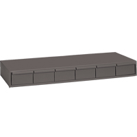 Casiers &agrave; tiroirs industriels, 6 tiroirs, 33-3/4" la x 11-5/8" p x 4" h, Gris Cintas