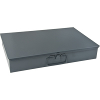 Boîtes en acier &agrave; compartiments &agrave; fond courb&eacute;, 18,34" la x 12,16" p x 3,16" h, 6 horizontaux compartiments Cintas