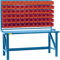 Rayonnage &agrave; persienne avec bacs, 36 bacs, 72" la x 15" p x 40" h Cintas